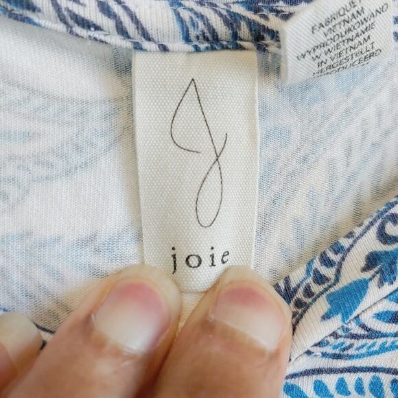 Joie Floral Paisley Print Short Sleeve Dress Plus Size 2XL - Picture 5 of 8